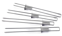 Cuisinart Grill 11 Inch Stainless Steel Sliding Grilling Skewers - Set of Four