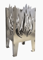 Curonian Deco 14 3/5 Inch Flame Carbon Steel Wood Burning Fire Pit