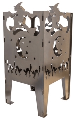 Curonian Deco 14 3/5 Inch Witch Carbon Steel Wood Burning Fire Pit