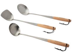 Cuisinart Grill 3 Piece Wok Cooking Tool Set