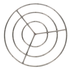 Dagan 36 Inch Round Stainless Steel Natural Gas Fire Ring