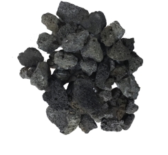 Dagan 1 to 2 Inch Black Lava Rock - 25 Pound Bag