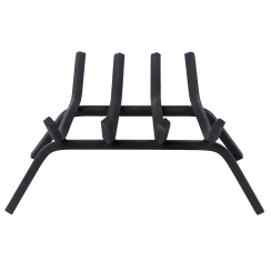 Dagan 18 Inch Four Bar Black Steel Fireplace Grate