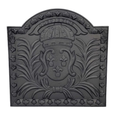 Dagan 20 Inch Medallion Cast Iron Fireback
