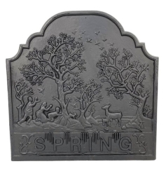 Dagan 21 Inch Spring Cast Iron Fireback