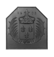 Dagan 24 Inch Crown Cast Iron Fireback