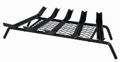 Dagan 25 Inch Five Bar V-Groove Design Fireplace Grate with Welded Ember Retainer