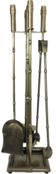 Dagan 30 Inch Four-Piece Bamboo Fireplace Tool Set