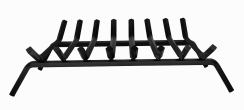 Dagan 33 Inch Eight Bar Black Steel Fireplace Grate