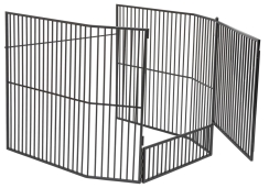 Dagan 35 Inch Black Stove Guard Screen