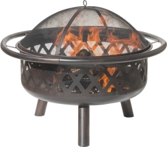 Dagan 36 Inch Criss Cross Wood-Burning Fire Pit