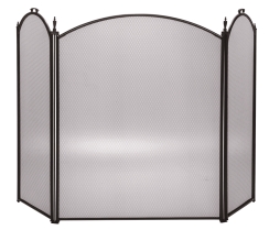 Dagan Three Fold 52 x 32 Inch Metallic Fireplace Screen