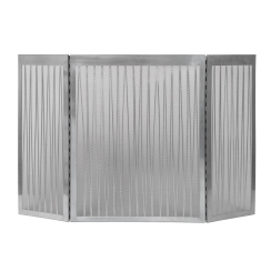Dagan Three Fold Satin Nickel 50 Inch Fireplace Screen