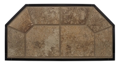 American Panel Hearth Classics 32 x 32 Inch Desert Storm Original Edge Type 2 Corner Hearth Board