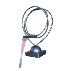 The Outdoor Plus Designer Series Feature 3 Powder Coated Metal Water Fountain