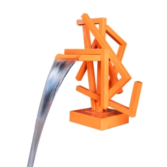 The Outdoor Plus Designer Series Feature 8 Powder Coated Metal Water Fountain