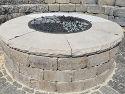 TessaRai Collection 46 Inch Round DIY Gas Fire Pit - Match Light