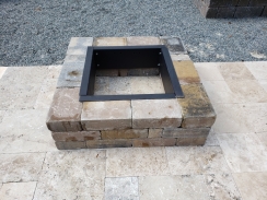 TessaRai Collection 49 Inch Square DIY Woodburning Fire Pit