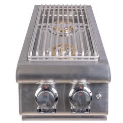 Buck Stove Double Side Burner for Gas Grill Heads