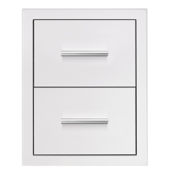 Summerset 17 Inch Double Drawer for Outdoor Kitchens