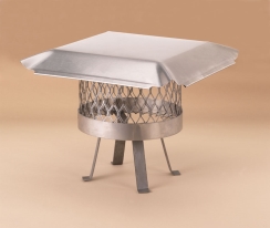 Draft King 12 in. Stainless Steel Round Slip-In Single Flue Chimney Cover