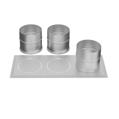 Drolet Triple Hot Air Supply Adapter Kit for Heat Commander Wood Furnaces