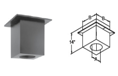 Dura-Vent DirectVent Pro Cathedral Ceiling Support Box - For Vent Pipes with a 5-Inch Inner Diameter - 58DVA-CS