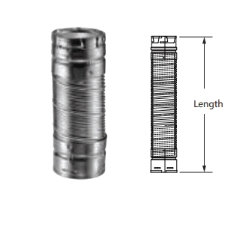 Dura-Vent Dura-Connect Bendable Aluminum Gas Appliance Connector Pipe - 6-Inch Diameter - 6DV24