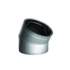 DuraVent DuraTech 14-Inch Inner Diameter All-Fuel Stainless Steel Chimney Elbow Kit with Galvalume Outer Wall - 30-Degree