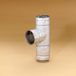 Dura-Vent PelletVent Pro Stainless Steel Clean-Out Tee Cap - For Tees with 4 Inch Inner Diameters - 4PVP-CO