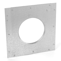 Dura-Vent Type B Gas Vent Square Ceiling Firestop Spacer - For Vent Pipes with a 3-Inch Diameter - 3GVFS