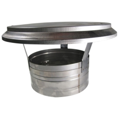 Dura-Vent 3 Inch Diameter Rain Cap with Clamp Band for DuraFlex