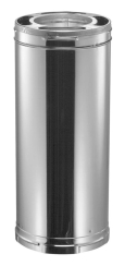 DuraVent DuraPlus 6-Inch Inner Diameter All-Fuel Stainless Steel Chimney Pipe - 24-Inch Length