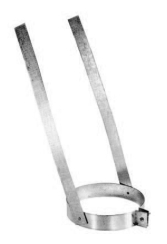 DuraVent DuraPlus All-Fuel Chimney Elbow Support Strap - For 8-Inch Inner Diameter DuraPlus Elbows