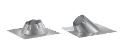DuraVent DuraPlus All-Fuel Chimney Galvalume 0/12 to 6/12 Pitch Roof Flashing - For 8-Inch Inner Diameter DuraPlus