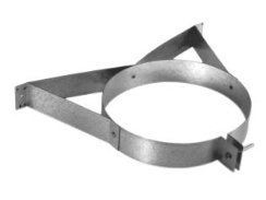 DuraVent DuraPlus All-Fuel Galvanized Steel Chimney Pipe Wall Strap - For 6-Inch Inner Diameter DuraPlus