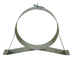 DuraVent DuraPlus All-Fuel Galvanized Steel Chimney Pipe Wall Strap - For 8-Inch Inner Diameter DuraPlus