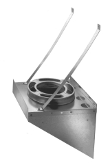 DuraVent DuraPlus All-Fuel Galvanized Steel Chimney Tee Support Bracket- For 6-Inch Inner Diameter DuraPlus Tees