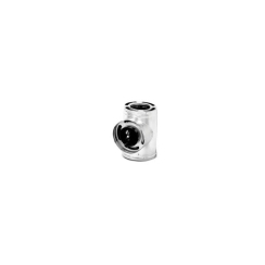 DuraVent DuraPlus All-Fuel Stainless Steel Chimney Tee with Cover - 6-Inch Inner Diameter