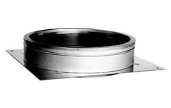 DuraVent DuraTech All-Fuel Chimney Pipe Masonry and Zero-Clearance Fireplace Anchor Plate - For 12-Inch Inner Diameter DuraTech