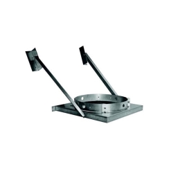 DuraVent DuraTech All-Fuel Galvanized Steel Chimney Tee Support Bracket - For 10 Inch Inner Diameter DuraTech Tees