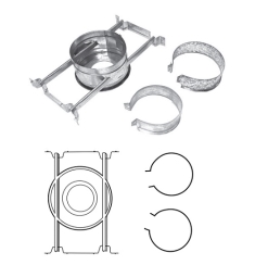 DuraVent 3 and 4 Inch Diameter B-Vent Pipe Bucket Support System
