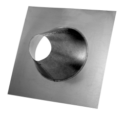 DuraVent 4 Inch Diameter Tall Cone B-Vent Pipe Adjustable Roof Flashing - 0/12 to 6/12 Pitch