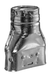 DuraVent 4 Inch B-Vent Pipe Oval to Round Adapter