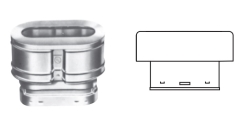 DuraVent 4 Inch Oval B-Vent Pipe Top