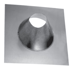 DuraVent 8 Inch Diameter Tall Cone Adjustable B-Vent Roof Flashing - 0/12 to 6/12 Pitch