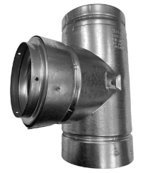 DuraVent 6 to 4 Inch Diameter B-Vent Reducing Tee
