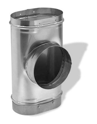 DuraVent Dura liner Oval Tee with Removable Branch for Dura liner 8 inch Pipe - 8DLR-OTRB