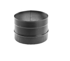 DuraVent DuraBlack 6 1/8 Inch Stovetop Metric Adapter