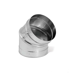 DuraVent DuraBlack 6 Inch Diameter 45-Degree Elbow